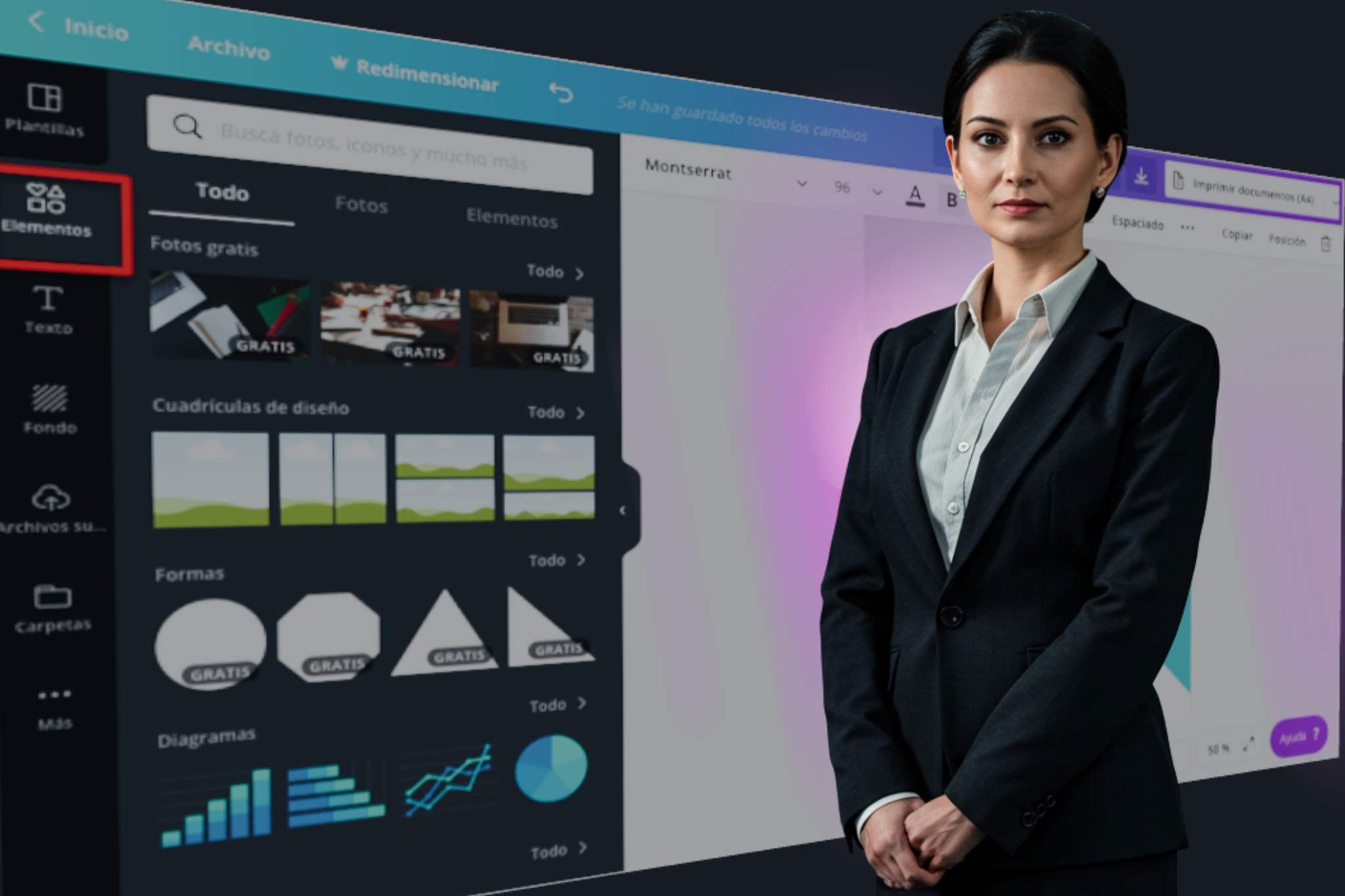 Creación de materiales gráficos con canva · formación FUNDAE