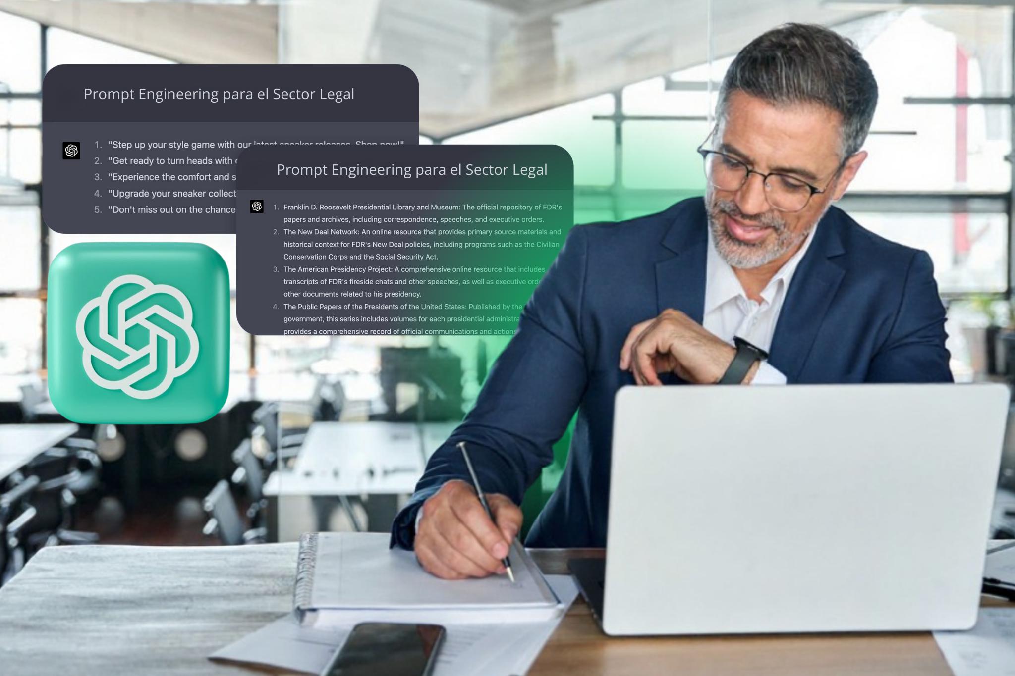 Prompt Engineering para el Sector Legal · curso bonificado